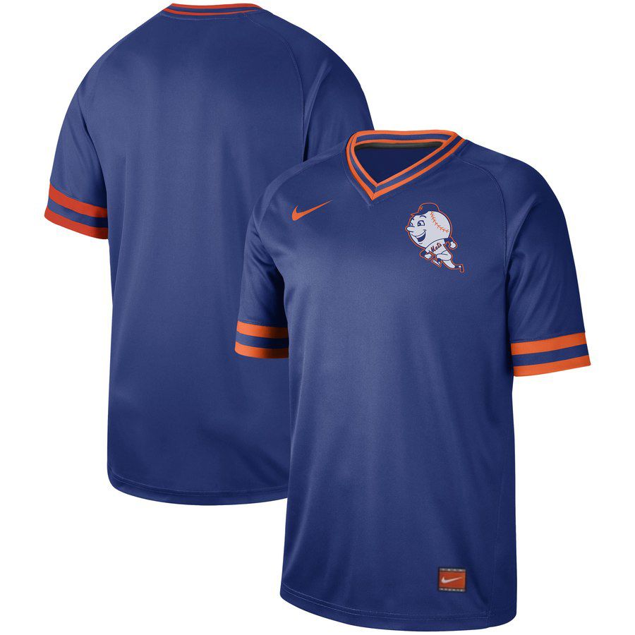 2019 Men MLB New York Mets blank blue Nike Cooperstown Collection Jerseys->minnesota twins->MLB Jersey